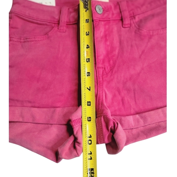 PacSun Pink Jean Shorts Vibrant Denim Style - Picture 6 of 6